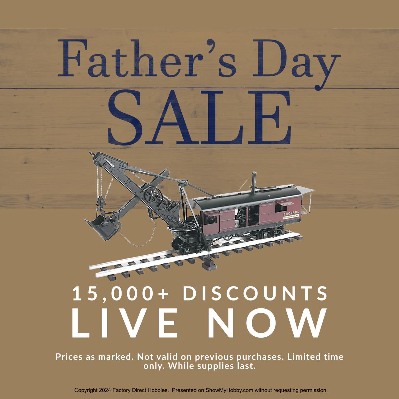 2024 Fathers Day train sale